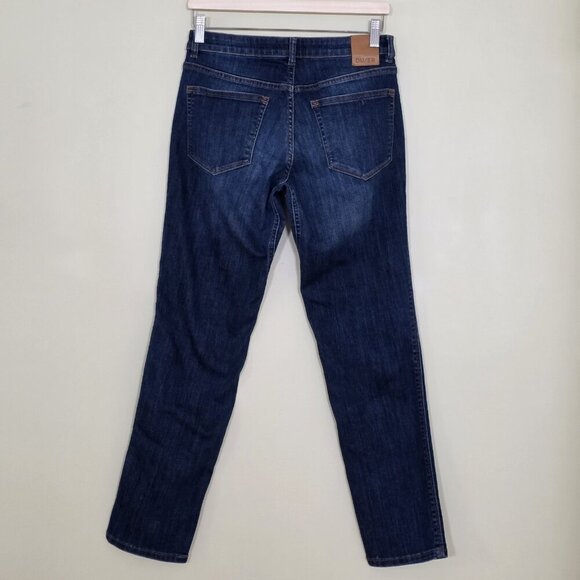 DU/ER Jean Women 28x29 Blue Straigh Leg Stretch Performance Preppy Grunge Comfy - Picture 2 of 16